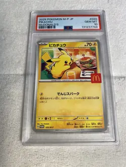 2025 Pokemon Japanese McDonald’s Pikachu Promo Card #030 Graded PSA 10 Gem Mint - Image 2
