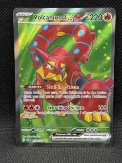 Pokemon TCG VOLCANION EX 171/159 SV Journey Together Ultra Rare Full Art - Image 1