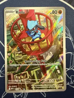 Riolu 010 Black Star Promo Full Art - Pokemon Mega Evolutions ETB Promo NM - Image 1