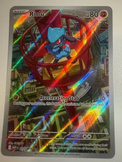 Pokemon Riolu 010 Mega Evolution ETB Promo Full Art - Image 3
