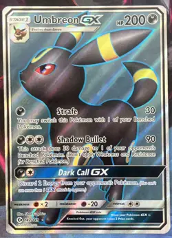 Pokemon TCG Umbreon GX Sun & Moon 142/149 Holo Full Art L/MP - Image 1