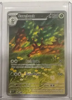 2025 Pokemon White Flare Sawsbuck Illustration Rare Full Art #092/086 - Image 1
