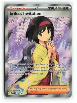 Pokemon Scarlet & Violet 151 #196/165 Erika's Invitation. - Image 1
