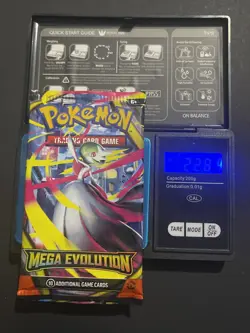 (ULTRA HEAVY) 22.81g Pokemon TCG Mega Evolution Booster Pack BRAND NEW SEALED - Image 1