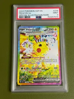 Pikachu EX SIR 238/191 Surging Sparks Pokemon PSA 9 - Image 1