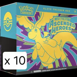 Pokemon TCG Mega Evolution Ascended Heros ETB Factory Sealed Case (x10 ETBs) Eng - Image 2