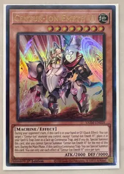 Centur-ion Emeth VI Ultra Rare 1st Edition VASM-EN018 Yugioh Pack Fresh - Image 1