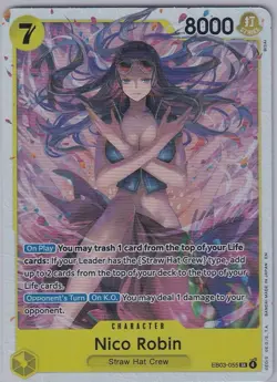 One Piece Nico Robin SR EB03-055 Heroines English NM+ - Image 1
