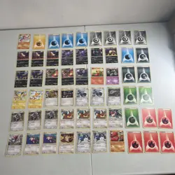 Pokemon TCG 2010 HGSS Undaunted Lot of 36 Cards w Eevee Raichu + 20 Energy Cards - Image 1