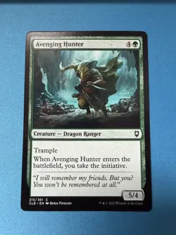 MTG Avenging Hunter Commander Legends: Battle for Baldur's Gate NM - Image 1