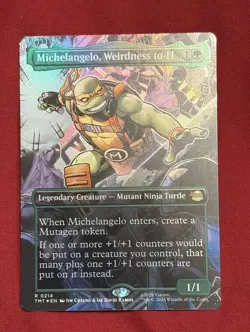 Michelangelo, Weirdness to 11 (Borderless) Teenage Mutant Ninja Turtles Foil - Image 1