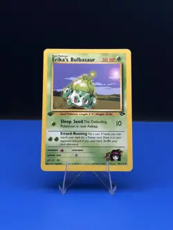 2000 Pokemon Gym Challenge Erika’s Bulbasaur 1st Edition 39/132 - LP - Image 1