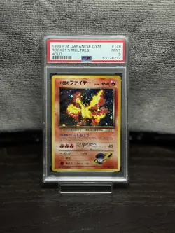 1998 POKEMON JAPANESE GYM #146 ROCKET'S MOLTRES - HOLO PSA 9 - Image 1