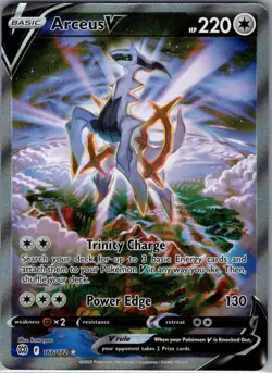 Arceus V (Alternate Full Art) 166/172 SWSH09: Brilliant Stars - Pokemon - NM - Image 1