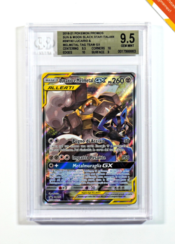 Pokemon BGS 9.5 Lucario & Melmetal GX #SM192 Partnership Tins Promo 2016 Italian - Image 1