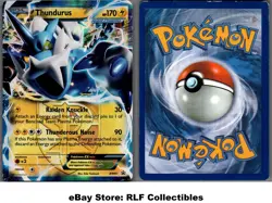 2013 Pokemon, Black & White Promos, #BW81 Thundurus EX, Holo Black Star Promo - Image 1