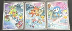 Pokemon: First Partners - 040 Turtwig, 041 Chimchar and 042 Piplup - Black Star - Image 1