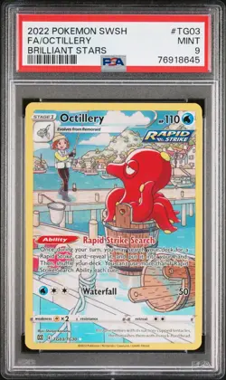 Pokemon TCG BRILLIANT STARS TG03/TG30 OCTILLERY MINT PSA 9 - Image 1