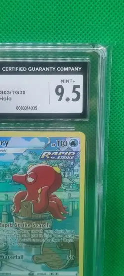 CGC 9.5 2022 Pokemon Brilliant Stars Octillery TG03/TG30 Full Art Holo T Gallery - Image 4