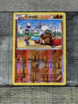 Pokemon Cubone Breakthrough 77/162 Reverse Holo TCG Basic - Image 1