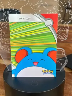 Marill HV15 - Pokemon 2000 Topps TV Heroes & Villians- Blue Logo Canadian Seller - Image 1