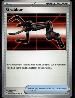 Grabber 162/165 Uncommon SV: Scarlet & Violet 151 Pokemon TCG - NM - Image 1