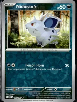 Nidoran F 029/165 Common SV: Scarlet & Violet 151 Pokemon TCG - NM - Image 1