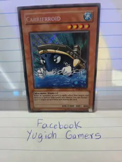 Yugioh Carrierroid PP02 Secret Light Played - Image 1