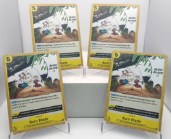 Burn Blade Playset - OP08-117 x4 - Two Legends - One Piece TCG - English - Image 1