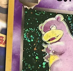 POKEMON Card TEAM ROCKET Japanese DARK SLOWBRO #080 Black Star Holo BURP SWIRL! - Image 3