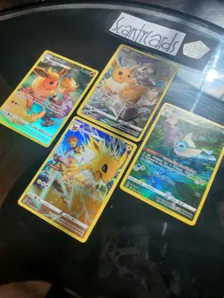 Pokemon Trainer Eevee Flareon Jolteon Vaporeon Lover Card Set Mini Collection - Image 2