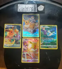 Pokemon Trainer Eevee Flareon Jolteon Vaporeon Lover Card Set Mini Collection - Image 4