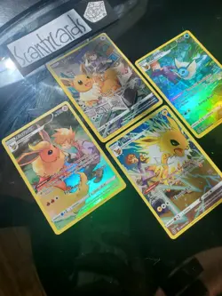 Pokemon Trainer Eevee Flareon Jolteon Vaporeon Lover Card Set Mini Collection - Image 5