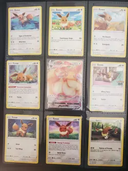 Pokemon Cute Eevee Lover Card Set Mini Collection Binder Page English NM 3 - Image 3