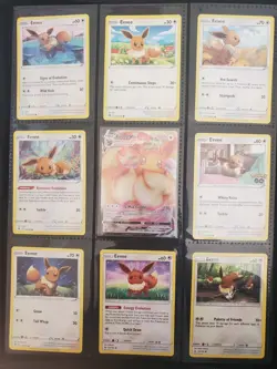 Pokemon Cute Eevee Lover Card Set Mini Collection Binder Page English NM 3 - Image 4
