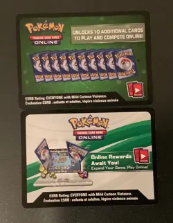 POKEMON TCG X&Y EVOLUTIONS ONLINE REDEEMABLE CODE CARDS 3 CODES PER LOT!! - Image 1