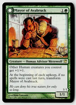 MTG Prerelease Cards #193 Mayor of Avabruck Holo Foil Rare - Image 1