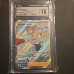 CGC 10 Korrina's Focus 160/163 SWSH Battle Styles Pokemon Card - Image 1