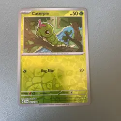 Caterpie - Pokemon TCG 001/159 Sv09: Journey Together Reverse Holo Card NM - Image 1