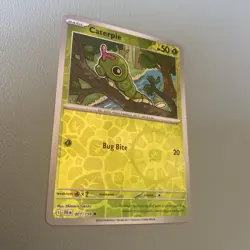 Caterpie - Pokemon TCG 001/159 Sv09: Journey Together Reverse Holo Card NM - Image 3