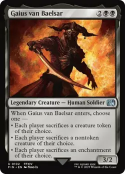 Gaius van Baelsar - Foil Light Play, English Magic the Gathering MTG Final Fanta - Image 1