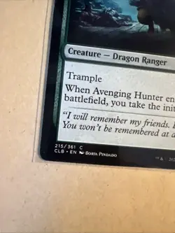 MTG Avenging Hunter CLB 215 C NM Regular - Image 3
