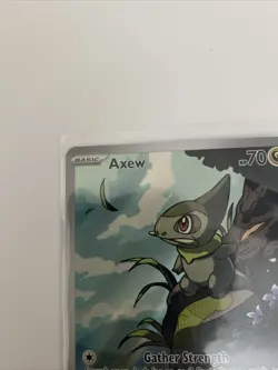 Axew Black Bolt 2025 IR Holo Rare Pokemon Card TCG 145/086 - Image 3