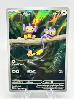 Pokemon TCG Paradox Rift Aipom 211/182 Illustration Rare Full Art - Image 2