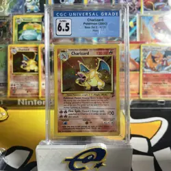 Charizard Base Set 2 Holo 4/130 Pokemon Graded CGC 6.5 Excellent / Near Mint - Image 1