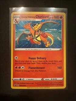 Pokemon TCG Special Delivery Charizard SWSH075 Holo Black Star Promo - Image 1