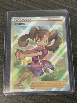 Shauna 263/264 Full Art Trainer Pokemon Fusion Strike NM-MINT Toploader Waifu - Image 1