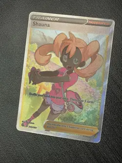 Shauna 263/264 Full Art Trainer Pokemon Fusion Strike NM-MINT Toploader Waifu - Image 3