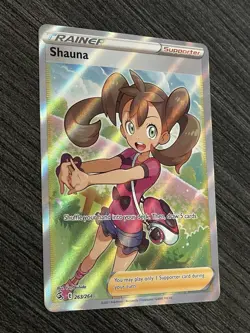 Shauna 263/264 Full Art Trainer Pokemon Fusion Strike NM-MINT Toploader Waifu - Image 4