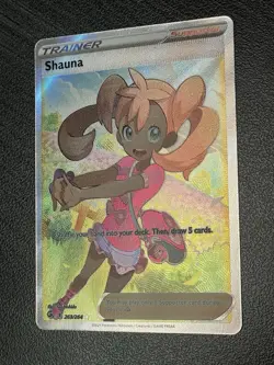 Shauna 263/264 Full Art Trainer Pokemon Fusion Strike NM-MINT Toploader Waifu - Image 5